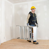 Portable Work-Stand Saw Horse, Aluminum Frame, 12-1/4" D x 48" H FMT Sales Ltd