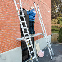 Telescoping Work Plank, 204" W x 12" D, 250 lbs. Capacity, Knocked Down FMT Sales Ltd