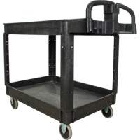 Utility Cart, 2 Tiers, 25-5/8" x 33-1/2" x 43-3/4", 550 lbs. Capacity FMT Sales Ltd