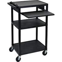 Electric Utility Cart, 3 Tiers, 24" x 42" x 18", 300 lbs. Capacity FMT Sales Ltd