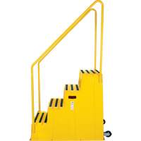 Industrial Step Stool, 4 Steps, 44" x 22-1/4" x 65-1/8" High FMT Sales Ltd