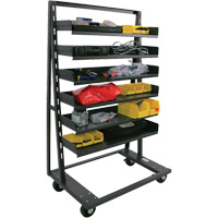 Single-Sided Heavy Duty A-Frame Cart with 6 Trays, 38" x 25" x 63", 2500 lbs. Capacity FMT Sales Ltd