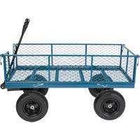 Wagon with Drop Sides, 24" W x 48" L, 800 lbs. Capacity FMT Sales Ltd