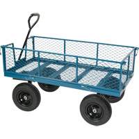Wagon with Drop Sides, 24" W x 48" L, 800 lbs. Capacity FMT Sales Ltd