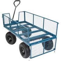 Wagon with Drop Sides, 24" W x 48" L, 800 lbs. Capacity FMT Sales Ltd