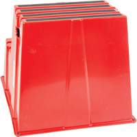 Escabeau industriel, 2 marches, 26" x 22-7/16" x Hauteur 19-11/16" FMT Sales Ltd