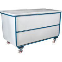 Chariot-caisse &agrave; parois droites, Poly&eacute;thyl&egrave;ne blanc, 57" lo x 34" la x 33" h, Volume 22 pi³, Capacit&eacute; 1000 lb FMT Sales Ltd
