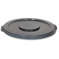 Round Brute&reg; Tops, Flat Lid, Plastic/Polyethylene, Fits Container Size: 15-5/8" Dia. FMT Sales Ltd