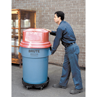Waste Container Dolly, Polyethylene, Black FMT Sales Ltd