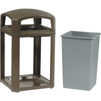Landmark Series&reg; Classic Container Frame With Rigid Liner, Galvanized Steel, 35 US gal. FMT Sales Ltd