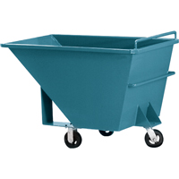 Chariot basculeur en acier, Acier, 1/2 vg³, Capacit&eacute; de charge de 2000 lb FMT Sales Ltd