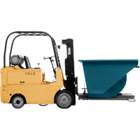 Self-Dumping Hopper, Steel, 3/4 cu.yd., Blue FMT Sales Ltd