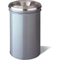 Cease-Fire&reg; Waste Cans, Metal, 4.5 US Gal. FMT Sales Ltd