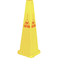 "Caution" Lamba Traffic Cones, English with Pictogram FMT Sales Ltd