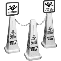 "Caution" Lamba Traffic Cones, English with Pictogram FMT Sales Ltd