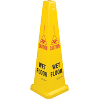 "Wet Floor" Lamba Traffic Cones, English with Pictogram FMT Sales Ltd
