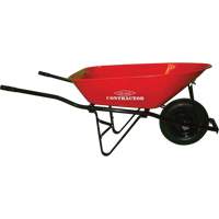 Contractor Wheelbarrow, 6 cu. ft., Steel Tray FMT Sales Ltd