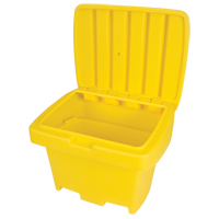 Heavy-Duty Outdoor Salt and Sand Storage Container, 30" x 24" x 24", 5.5 cu. Ft., Yellow FMT Sales Ltd