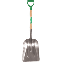 Scoop Shovel, Wood, Aluminum Blade, D-Grip Handle, 29" Length FMT Sales Ltd