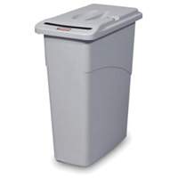 Confidential Flat Top Waste Container, Plastic, 23 US gal. FMT Sales Ltd
