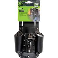 Tool Belt Pouch, Multiple Tool Holder, Leather, 4 Pockets FMT Sales Ltd