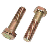 Vis d'assemblage hexagonale, 3/8" dia., 4" lo, Acier inoxydable, Cors&eacute; FMT Sales Ltd