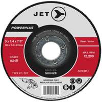 A24R POWERPLUS Grinding Wheel, 4" x 1/4", 5/8" Arbor, Type 27 FMT Sales Ltd