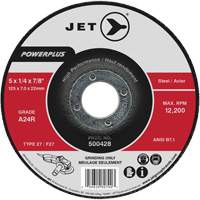 PowerPlus&reg; Grinding Wheel, 7" x 1/4", 7/8" Arbor, Aluminum Oxide, Type 27 FMT Sales Ltd
