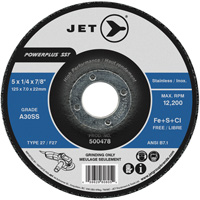 A30SS Powerplus SST Grinding Wheel, 5" x 1/4", 7/8" Arbor, Type T27 FMT Sales Ltd