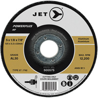 Meule &agrave; tronçonner POWERPLUS NF AL30, 5" x 1/8", Arbre de 7/8", Type 27, 12 200 Tr/min FMT Sales Ltd