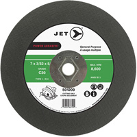 Meule &agrave; tronçonner Power Abrasive C30, 7" x 0,094", Arbre de 5/8", Type T1, 8600 Tr/min FMT Sales Ltd