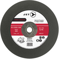 Disque abrasif de tronçonnage, 10" x 3/32", Arbre de 5/8", Type 1, 6110 Tr/min FMT Sales Ltd