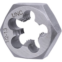 SAE Hex Die, 1" Dia., 1/2"-13NC Thread, Alloy Steel FMT Sales Ltd