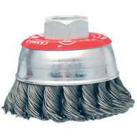 Brosse boisseau &agrave; fils li&eacute;s et nou&eacute;s &agrave; haute performance, 3" dia. x 10mm x 1,25" arbre FMT Sales Ltd