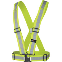 5592 Harnais de s&eacute;curit&eacute; &eacute;lastique, Jaune lime haute visibilit&eacute;, Couleur r&eacute;fl&eacute;chissante Argent, Taille unique FMT Sales Ltd