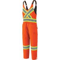 5538 High Visibility Quilted Duck Overalls, Cotton, X-Large, High Visibility Orange FMT Sales Ltd