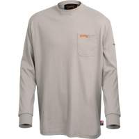333 Chemise en coton &agrave; manches longues ignifuge, 2T-Grand, Gris FMT Sales Ltd