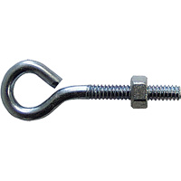 Eye Bolt, 3/8" Dia., 6" L, Zinc Plated FMT Sales Ltd