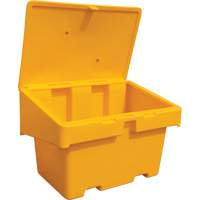 Salt Sand Container SOS, With Hasp, 48" x 33" x 34", 18.5 cu. Ft., Yellow FMT Sales Ltd