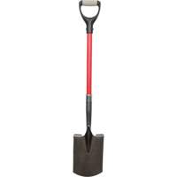 Pelles robustes, Fibre de verre, Lame Acier au carbone, Manche en Prise en D, Longueur 30-1/2" FMT Sales Ltd