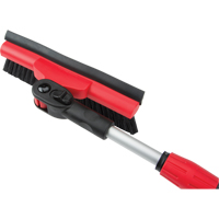 Snow Brush With Pivot Head, Telescopic, Rubber Squeegee Blade, 52" Long, Black/Red FMT Sales Ltd