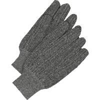 Classic Jersey Gloves, One Size, Salt & Pepper, Unlined, Knit Wrist FMT Sales Ltd