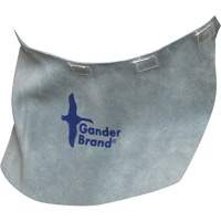 Casque de soudage &agrave; bavette en cuir refendu de marque Gander, Gris perle FMT Sales Ltd
