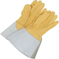 Gants de soudage &agrave; l'arc TIG en cuir de daim retourn&eacute; Gander Brand, Cuir fleur de daim, Taille 10 FMT Sales Ltd
