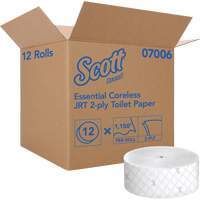 Papier hygi&eacute;nique Scott Essential, Rouleau G&eacute;ant/Sans rouleau central, 2 Pli, Longueur 1150', Blanc FMT Sales Ltd
