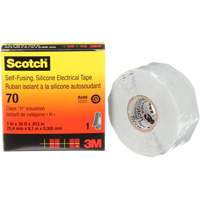 Ruban isolant en caoutchouc de silicone autofusionnant Scotch, 25,4 mm (1") x 9 m (30'), Gris, 12 mils FMT Sales Ltd