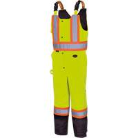 5041BB Waterproof Quilted Bib Pants, Polyester, Large, High Visibility Lime-Yellow FMT Sales Ltd