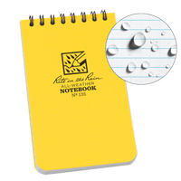 Pocket Top-Spiral Notebook, Soft Cover, Yellow, 100 Pages, 3" W x 5" L FMT Sales Ltd