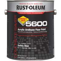 Concrete Saver 5600 System Acrylic Floor Paint, 1 gal., Water-Based, Gloss, Blue FMT Sales Ltd