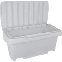 Heavy-Duty Outdoor Salt and Sand Storage Container, 24" x 48" x 24", 10 cu. Ft., Grey FMT Sales Ltd